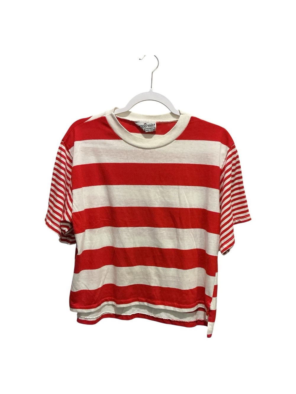 Peppermint Casuals Women’s Striped  Crop T Shirt